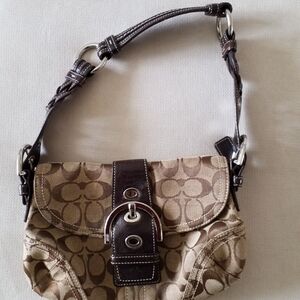 COACH Monogram Hobo Shoulder Bag